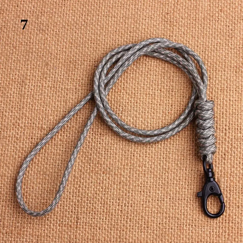 10 Styles Rotatable Buckle Key Ring High Strength Cord Lanyard Mobile Phone Keychain Lanyard Neck Strap Parachute Cord