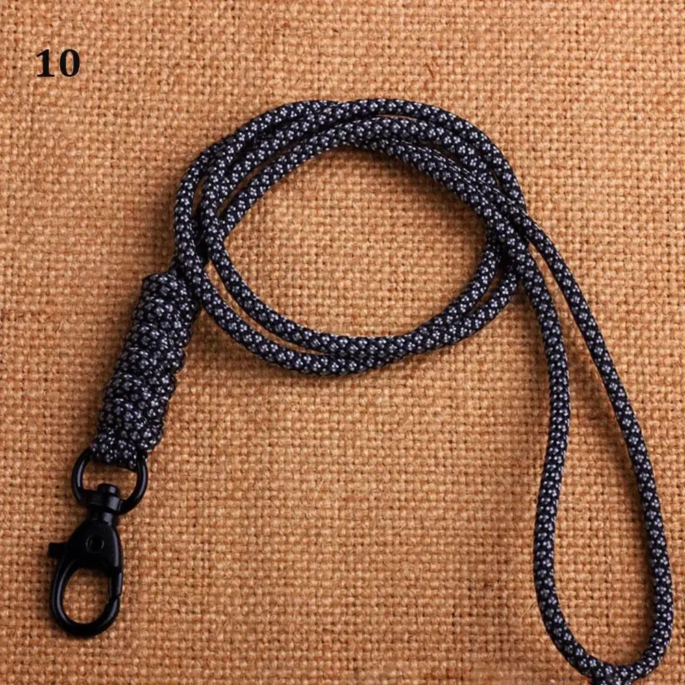 10 Styles Rotatable Buckle Key Ring High Strength Cord Lanyard Mobile Phone Keychain Lanyard Neck Strap Parachute Cord