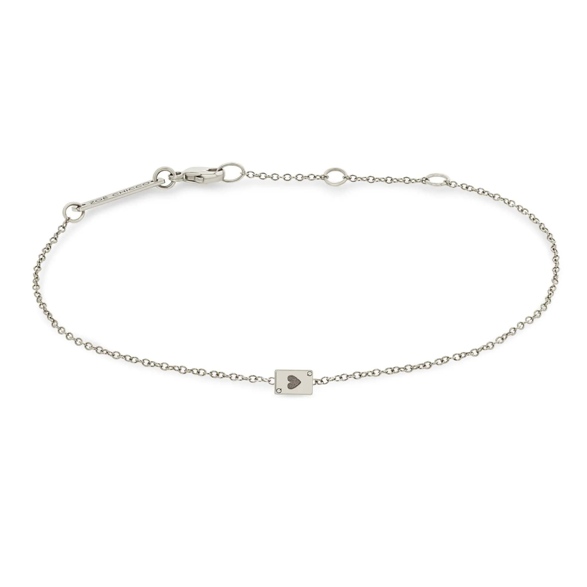 14k Itty Bitty Queen of Hearts Card Bracelet