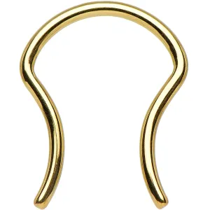 16 Gauge 5/8 Gold Anodized Titanium Septum Retainer