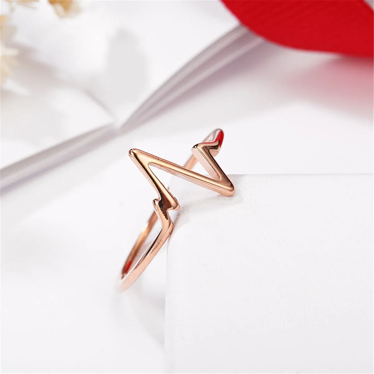 18K Rose Gold-Plated Heartbeat Band