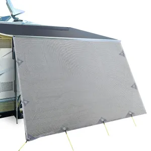 4.9M Caravan Privacy Screens 1.95M Roll Out Awning End Wall