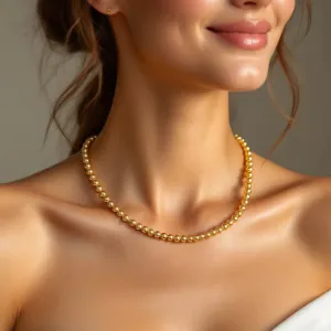 4MM | Anti-Tarnish Gold-Filled classic Ball Beaded Choker/Necklace