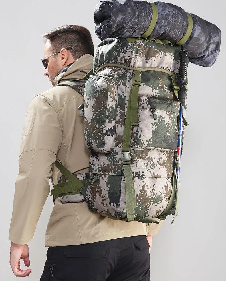 70L Camping Molle Backpack Mountaineering Climbing 100L