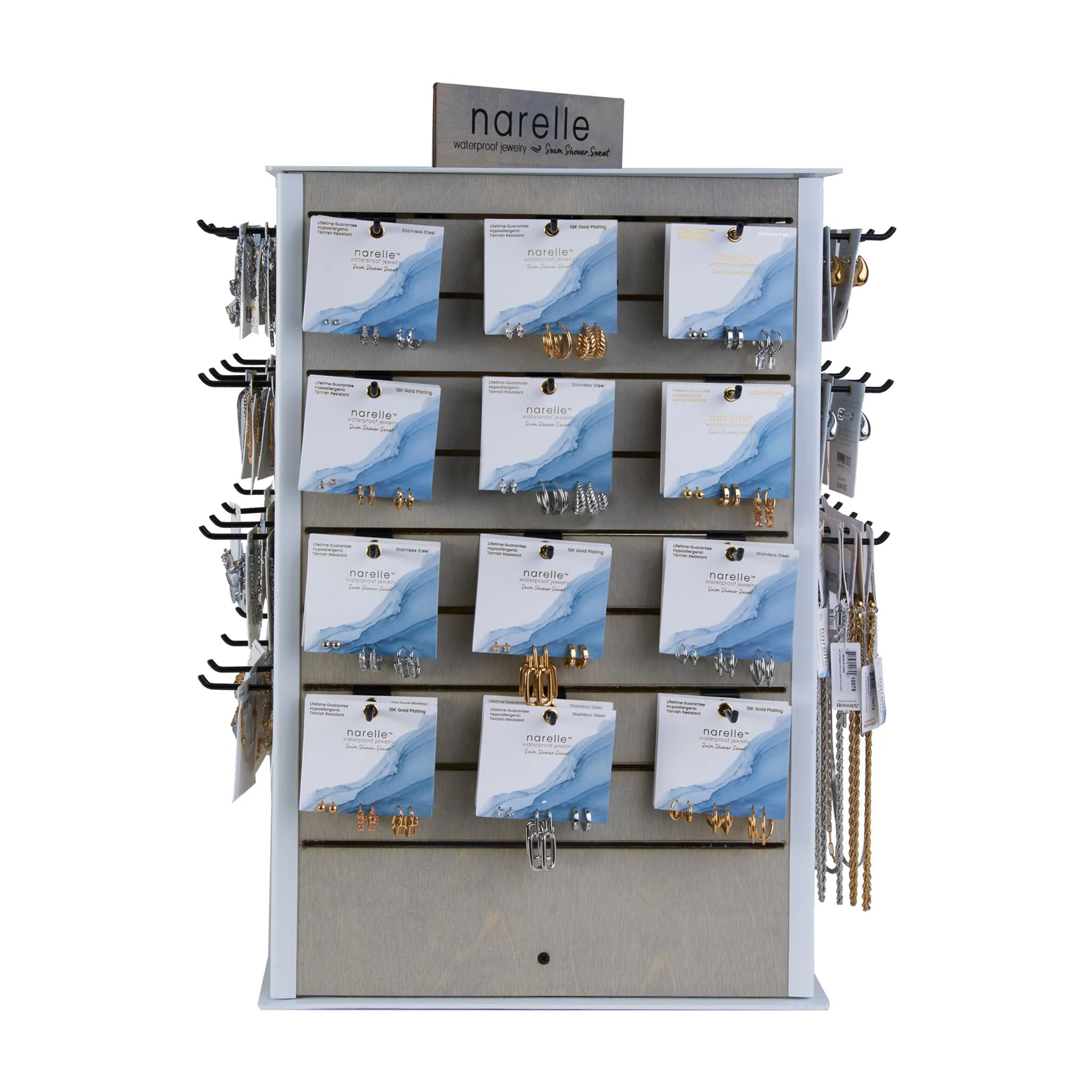72 Piece Narelle Waterproof Jewelry Unit With Display