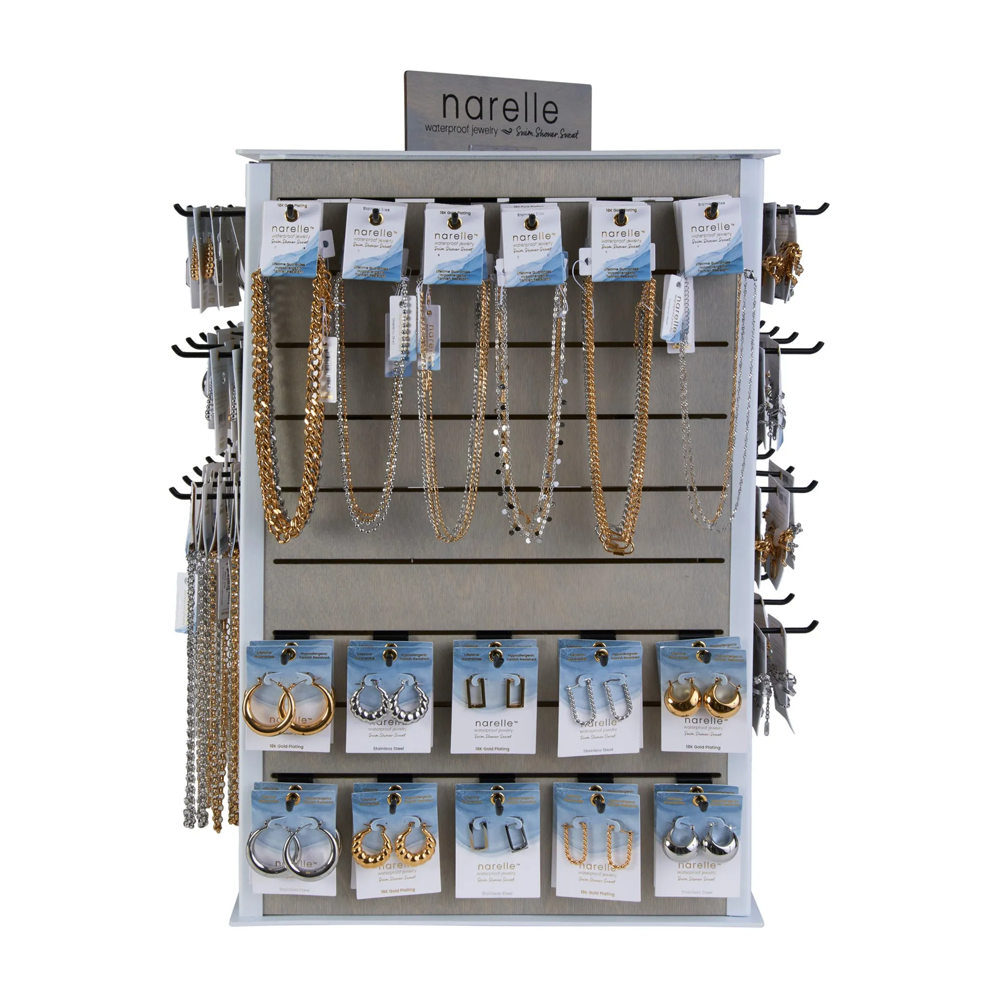72 Piece Narelle Waterproof Jewelry Unit With Display