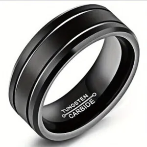 8mm Matte Titanium Steel Rings For Men Couple Rings