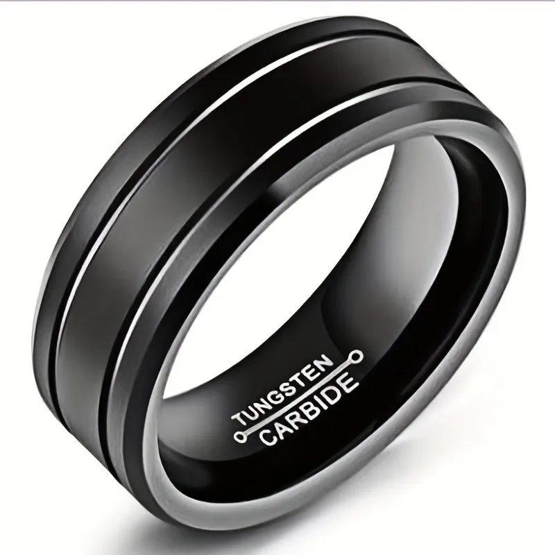 8mm Matte Titanium Steel Rings For Men Couple Rings