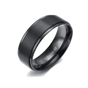 8MM Personalized Titanium Ring - Father Son Friends