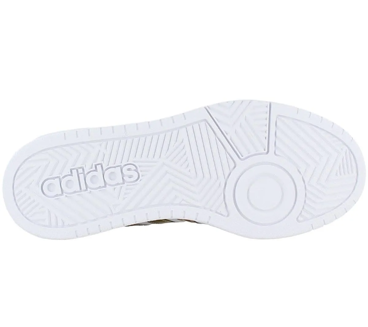 adidas HOOPS 3.0 Low - Damen Classic Schuhe Weiß-Gold HP7972