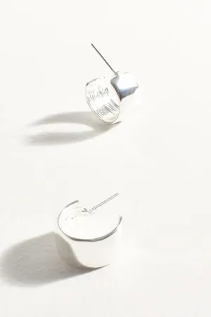 ADORNE - Silver Mini Metal Everyday Hoops - AED4066SILV