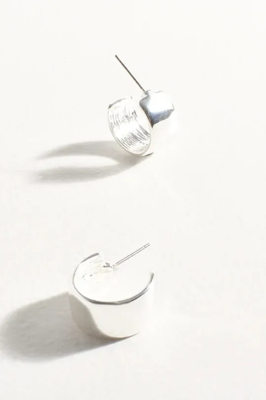 ADORNE - Silver Mini Metal Everyday Hoops - AED4066SILV
