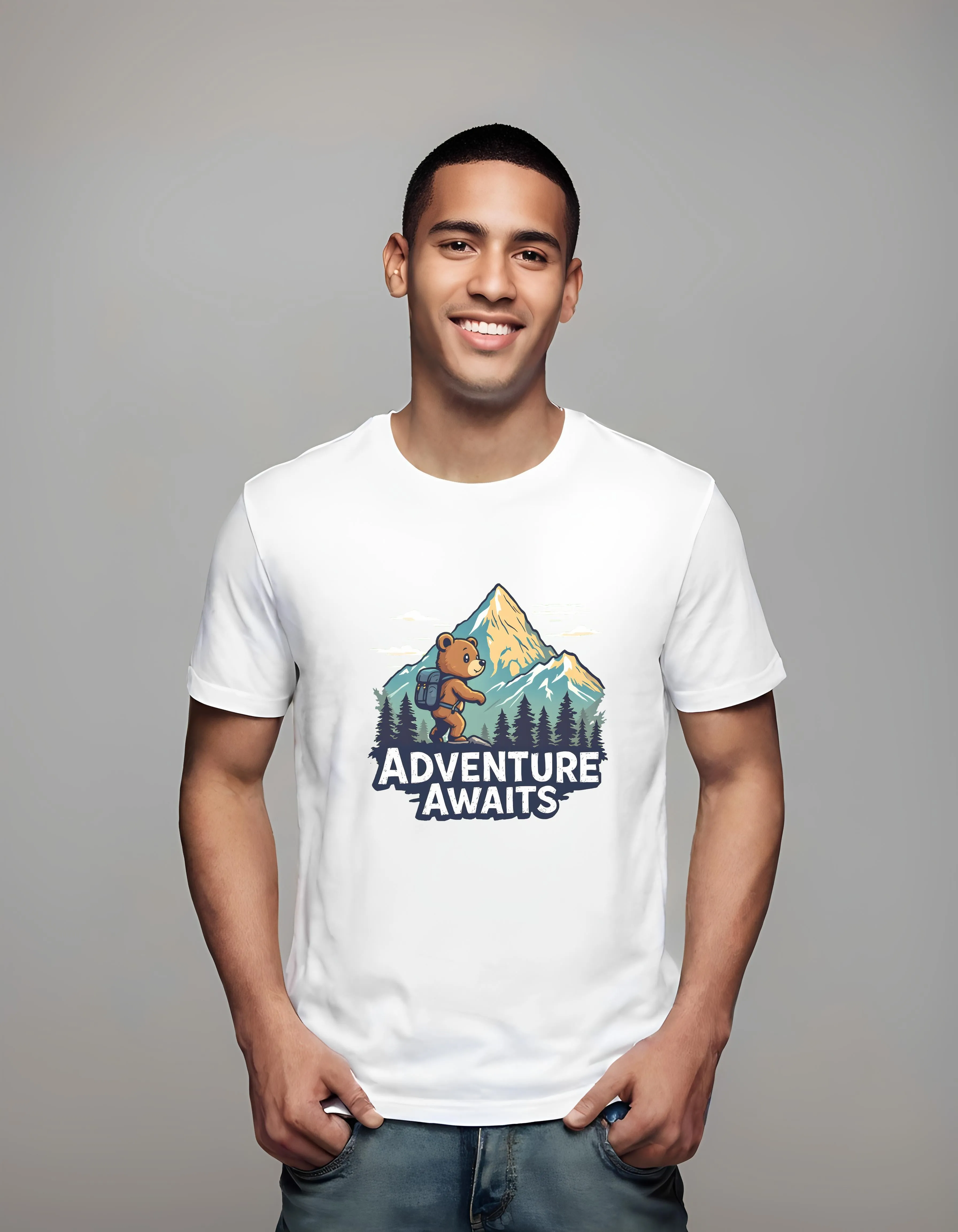 Adventure Bear Climbing | Classic T-Shirt (Unisex)