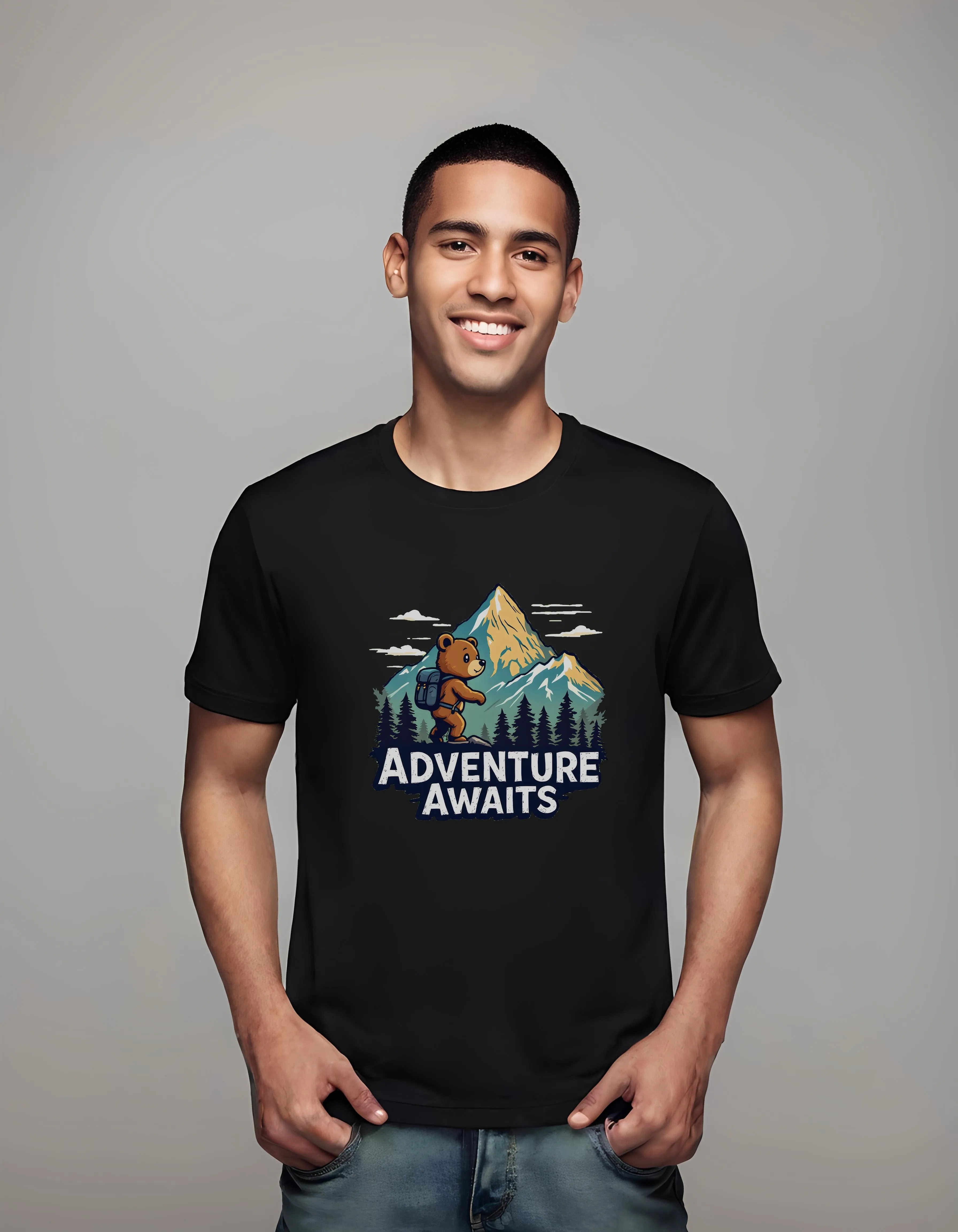 Adventure Bear Climbing | Classic T-Shirt (Unisex)