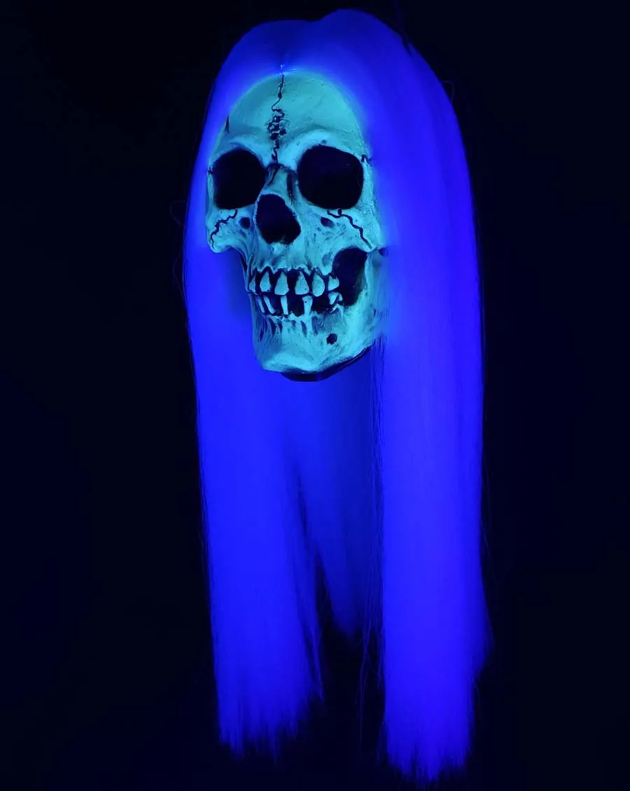 Adventure Skull Glow In the Dark White Hair