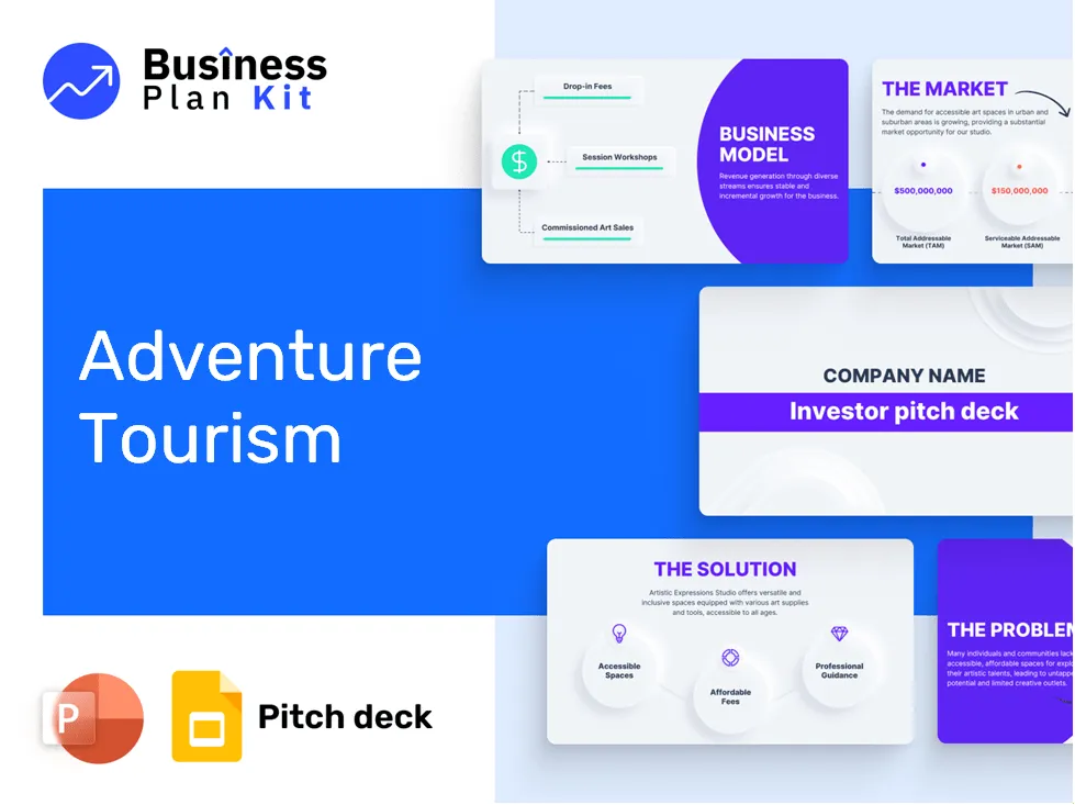 Adventure Tourism Pitch Deck Example
