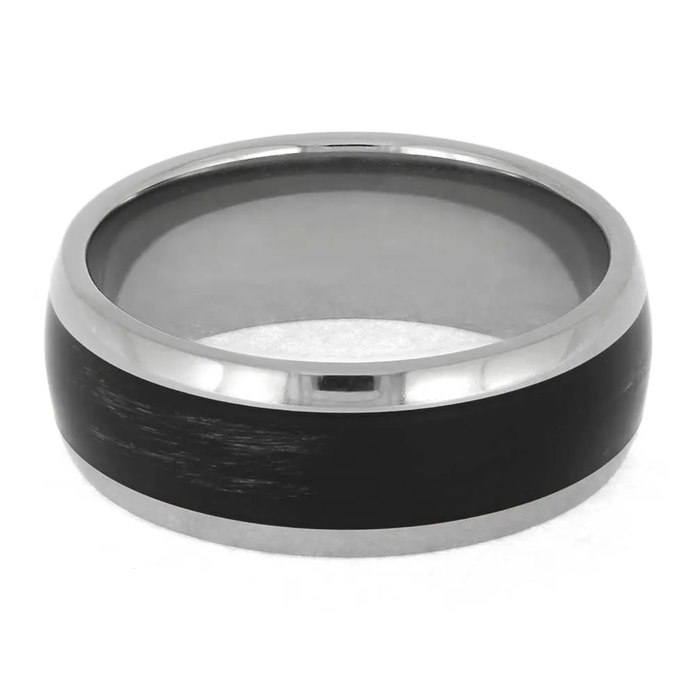 Archer's Bow String Wedding Band in Titanium