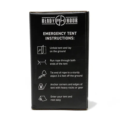 Army Green Nylon Emergency Tent with Survival Whistle