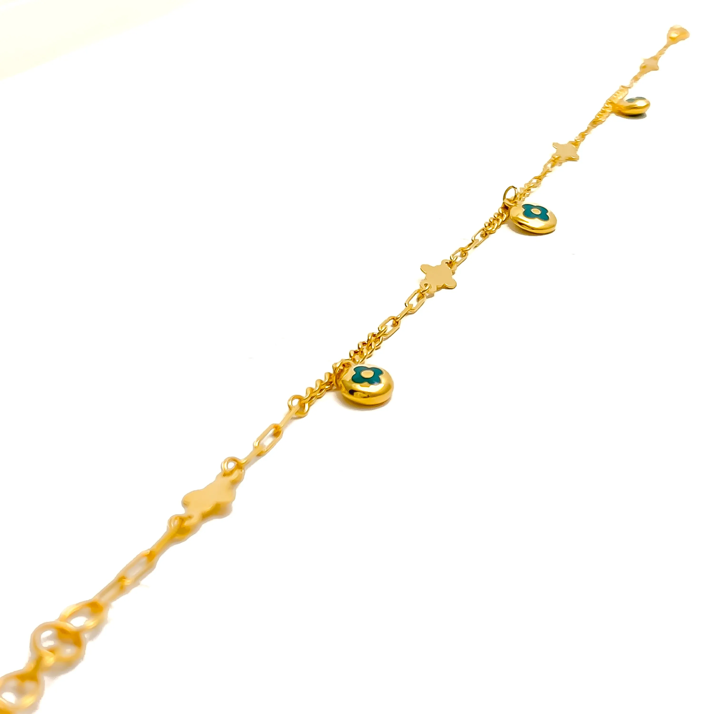Artistic Jazzy 21k Gold Bracelet