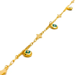 Artistic Jazzy 21k Gold Bracelet