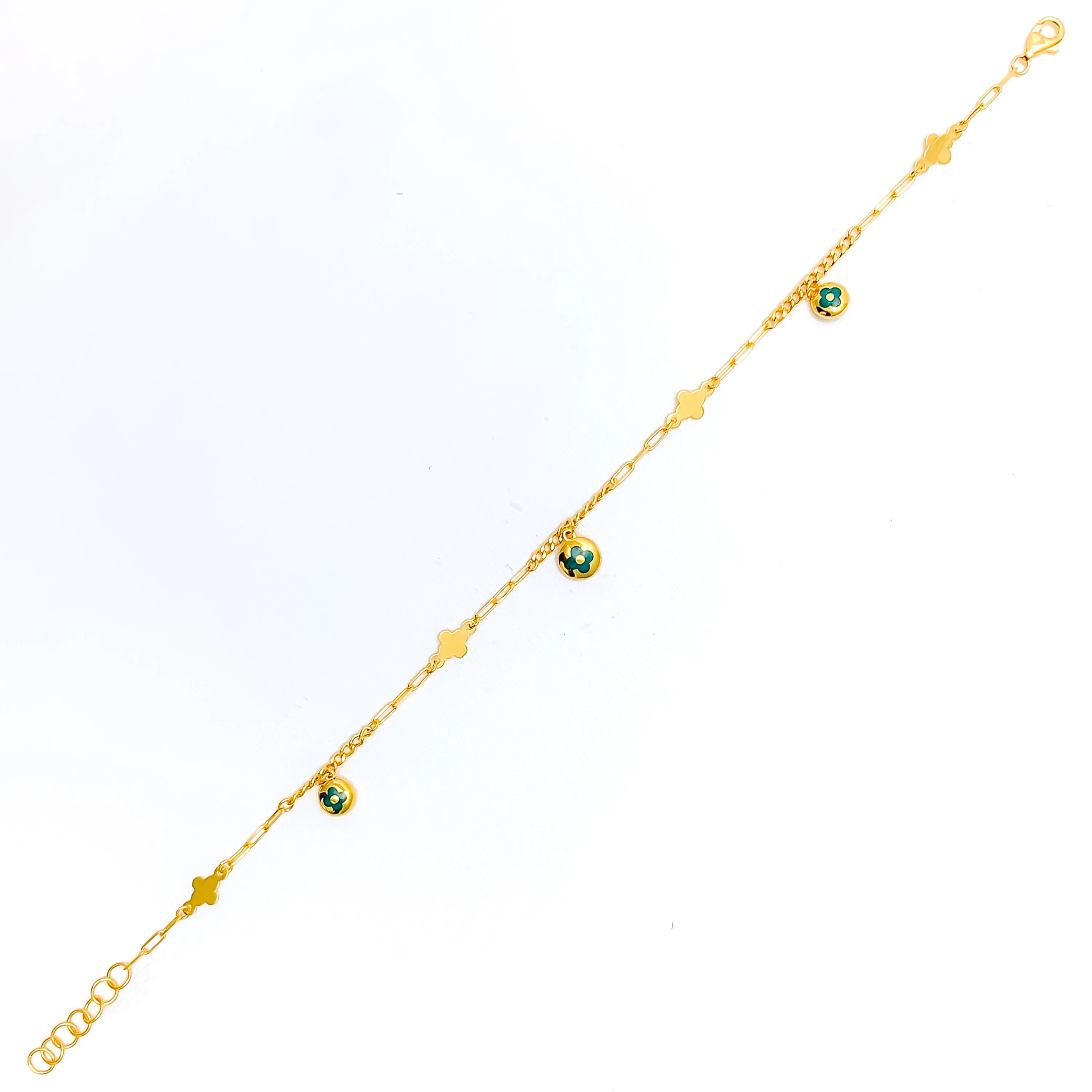 Artistic Jazzy 21k Gold Bracelet