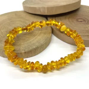 Beaded Honey Amber Bracelet