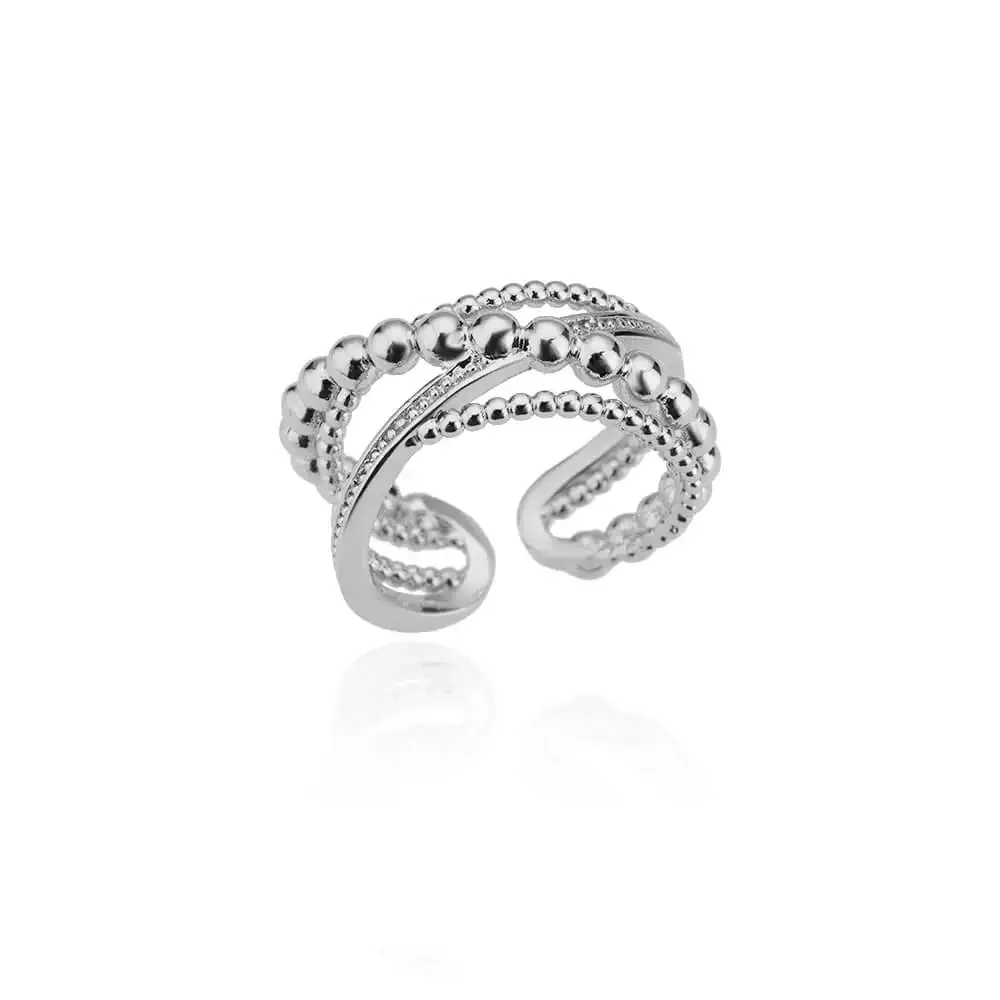 Belt Chain Rings for Women Men Gold Color Stainless Steel Ring Trend Luxury Korean Fashion Aesthetic Jewelry