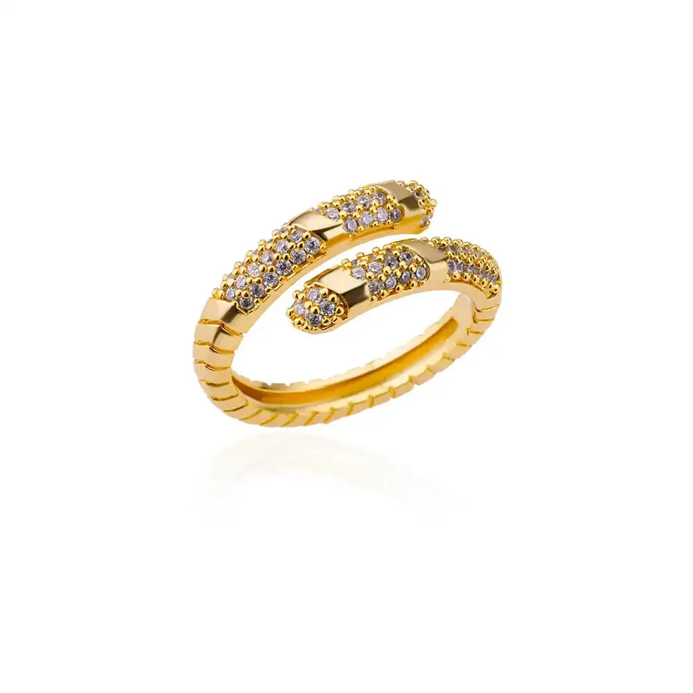 Belt Chain Rings for Women Men Gold Color Stainless Steel Ring Trend Luxury Korean Fashion Aesthetic Jewelry