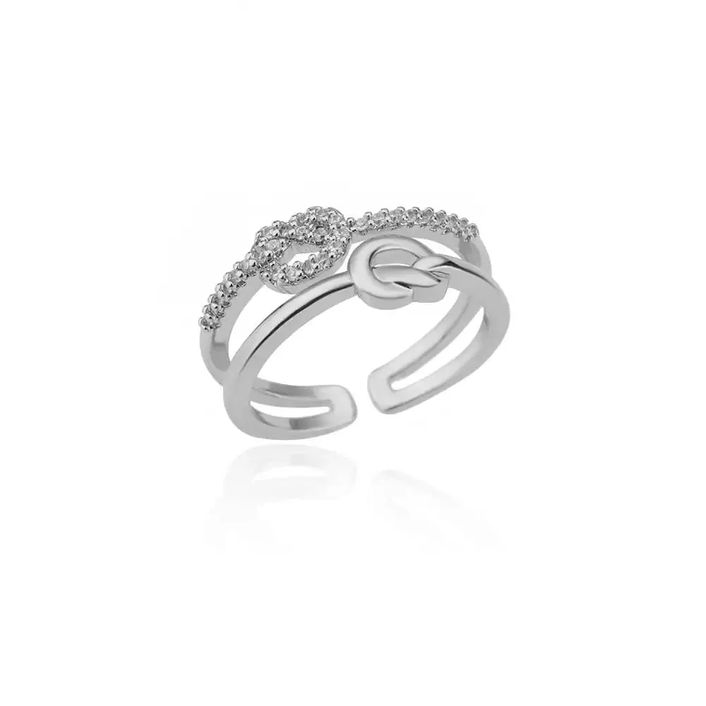 Belt Chain Rings for Women Men Gold Color Stainless Steel Ring Trend Luxury Korean Fashion Aesthetic Jewelry