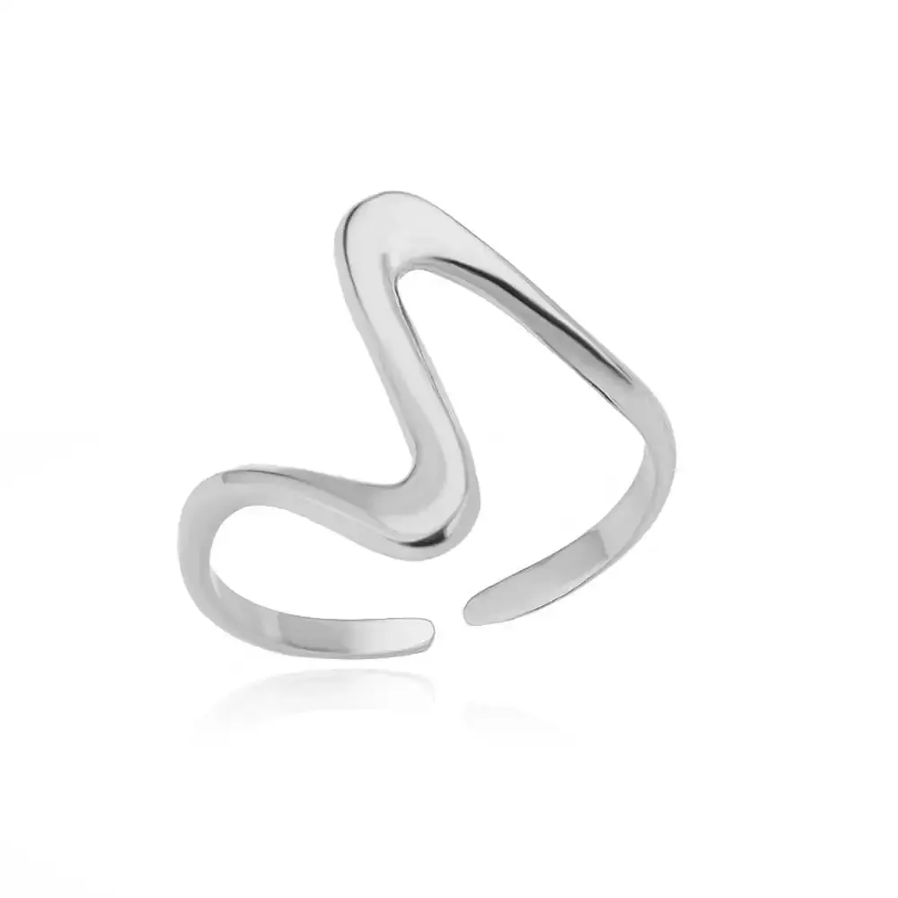 Belt Chain Rings for Women Men Gold Color Stainless Steel Ring Trend Luxury Korean Fashion Aesthetic Jewelry