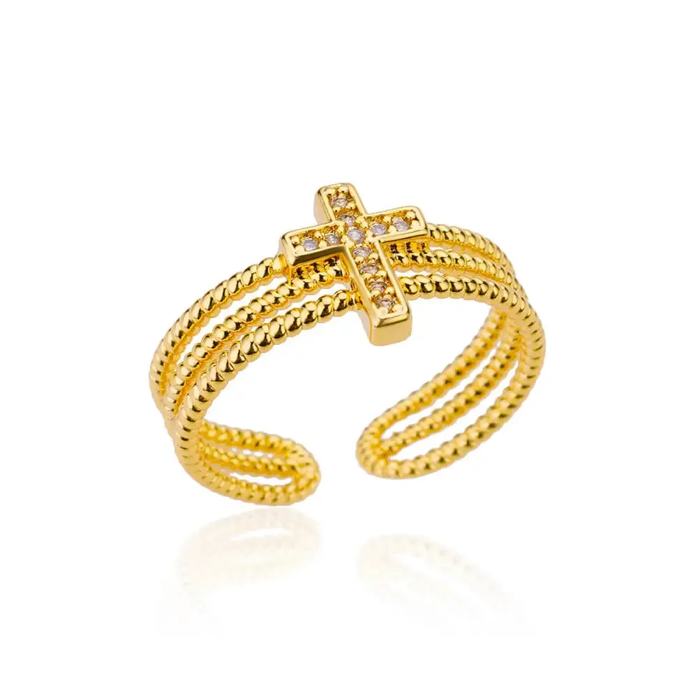 Belt Chain Rings for Women Men Gold Color Stainless Steel Ring Trend Luxury Korean Fashion Aesthetic Jewelry