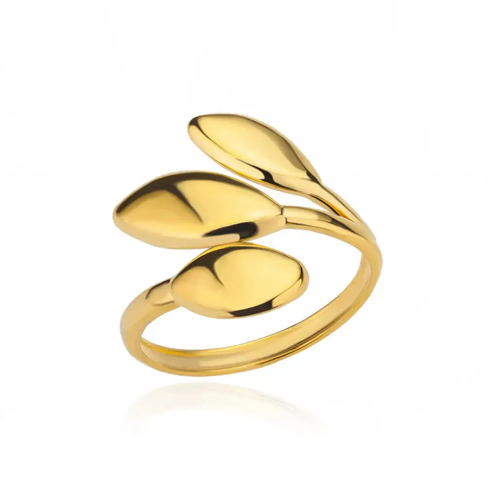 Belt Chain Rings for Women Men Gold Color Stainless Steel Ring Trend Luxury Korean Fashion Aesthetic Jewelry