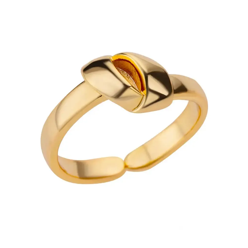 Belt Chain Rings for Women Men Gold Color Stainless Steel Ring Trend Luxury Korean Fashion Aesthetic Jewelry
