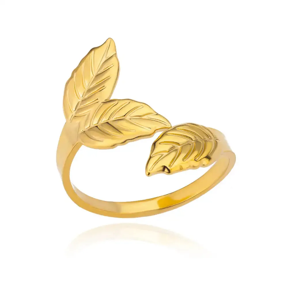 Belt Chain Rings for Women Men Gold Color Stainless Steel Ring Trend Luxury Korean Fashion Aesthetic Jewelry