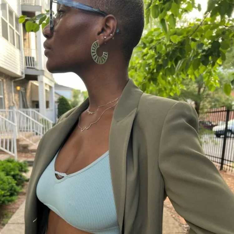 Big Pharaoh Silver Hoops
