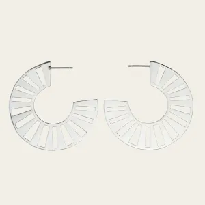 Big Pharaoh Silver Hoops