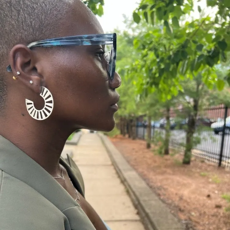 Big Pharaoh Silver Hoops
