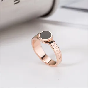 Black & 18K Rose Gold-Plated 'Bvicurl' Ring