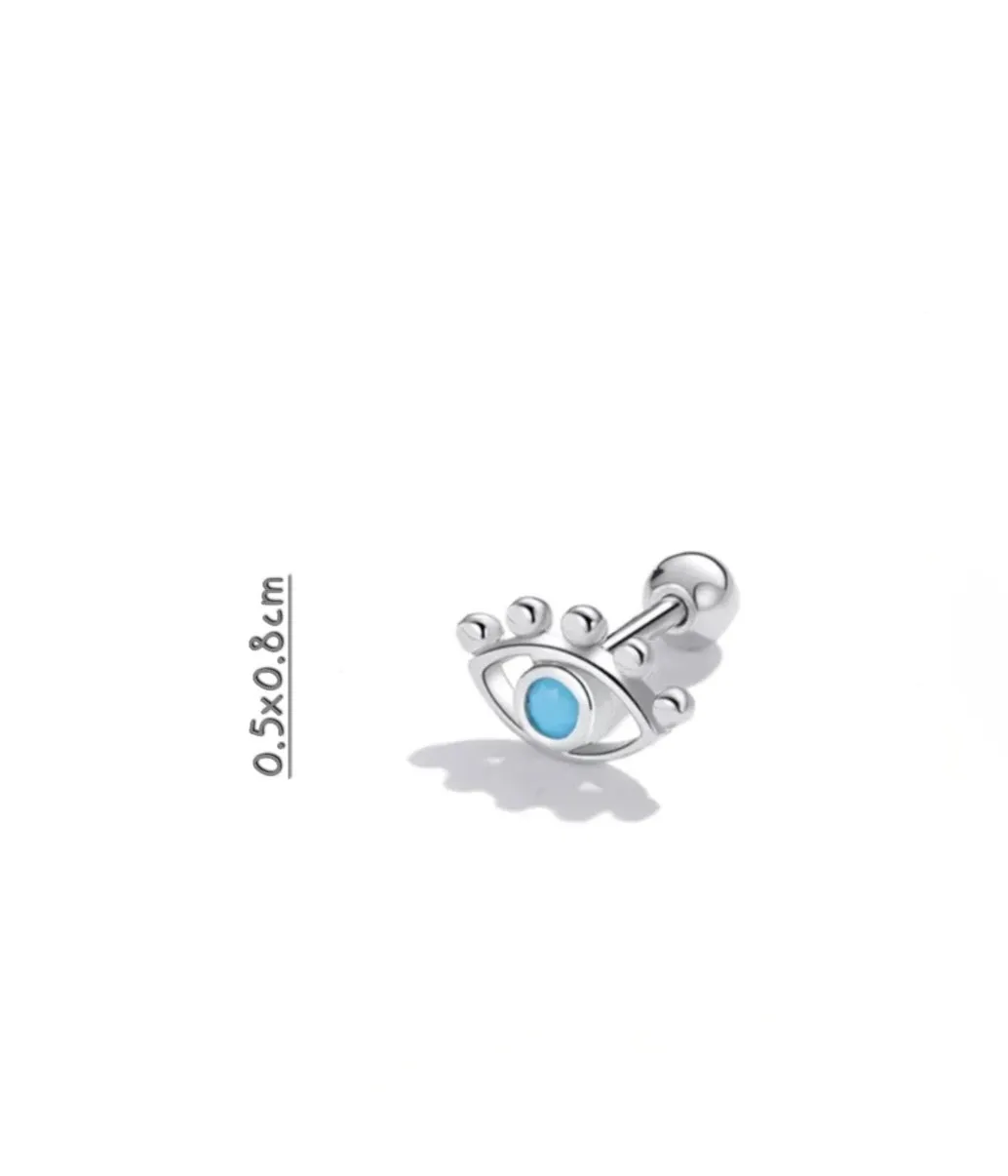 Blue Eye Piercing Stud