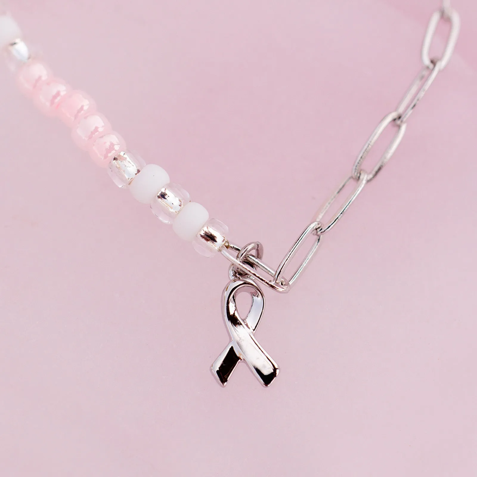 Boarding 4 Breast Cancer Half N Half Bracelet
