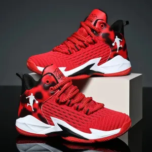 Boys Brand Mesh Basketball Shoes Kids Sneakers Thick Sole Non-slip Children Sports Shoes Child Boy Basket Trainer Shoes Girls
