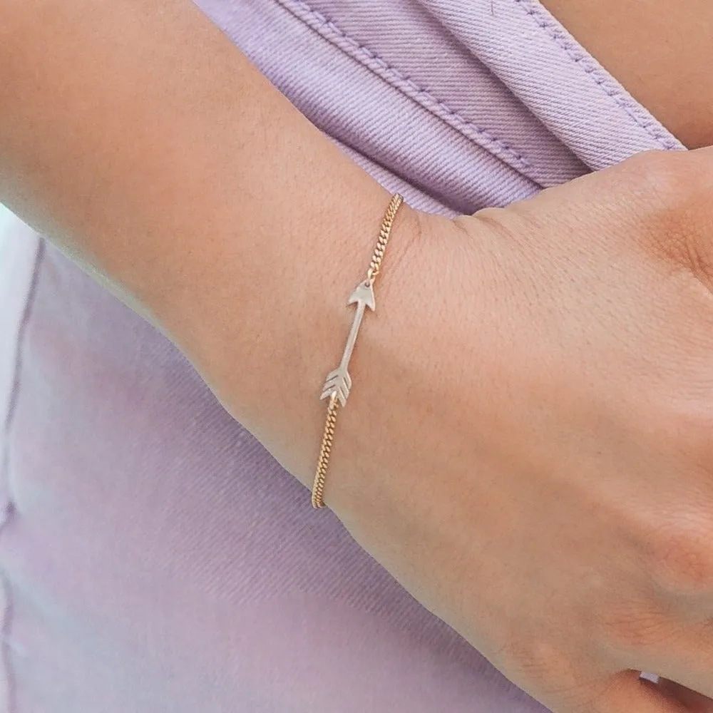 Bracelet Arrow 14K Gold Plated with Arrow 18K Gold Filled