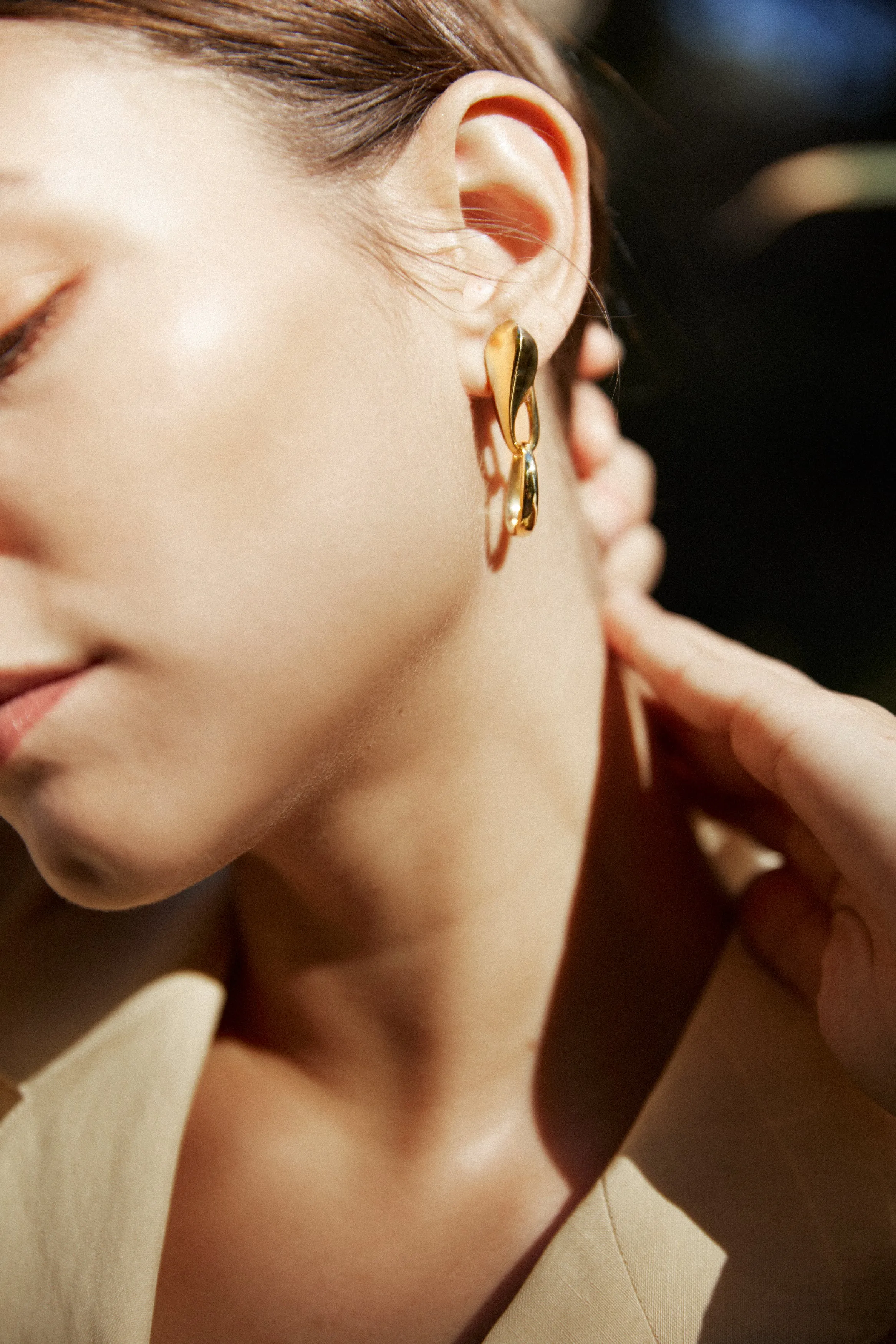 Brass Loop Hoops