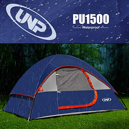 Camping Tent 2 Person Waterproof Windproof Tent with Rainfly-Dome Tent