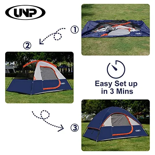 Camping Tent 2 Person Waterproof Windproof Tent with Rainfly-Dome Tent