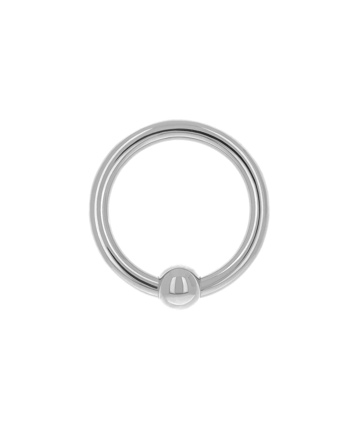 Captive Bead Ring with Bead - Titanium