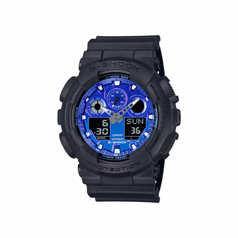 Casio G-Shock GA-2100FL-1A Men Analog-Digital Watch Black Resin Strap