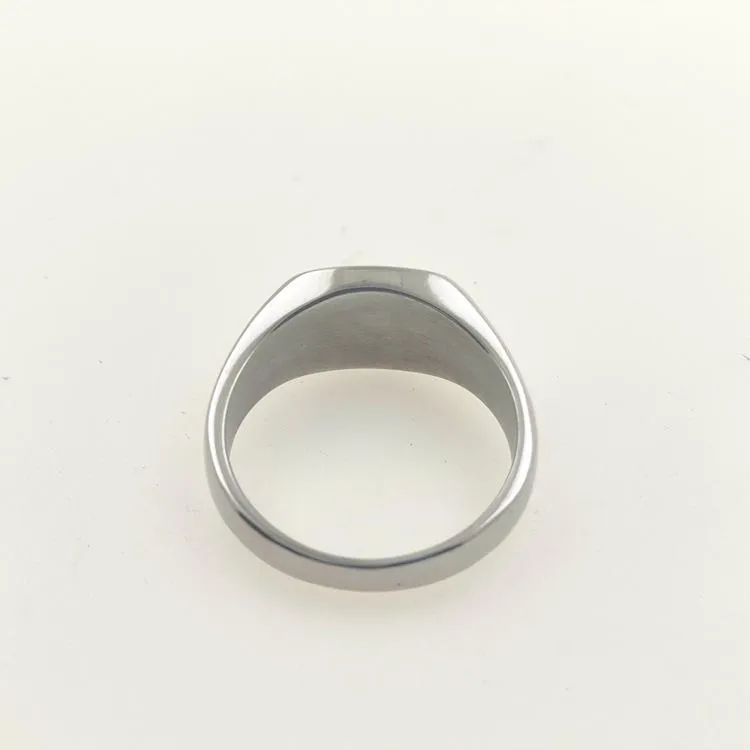 Cat's Eye Cream Gem Rounded Square Stone Ring All-match Maillard Retro Niche Simple High-end Jewelry