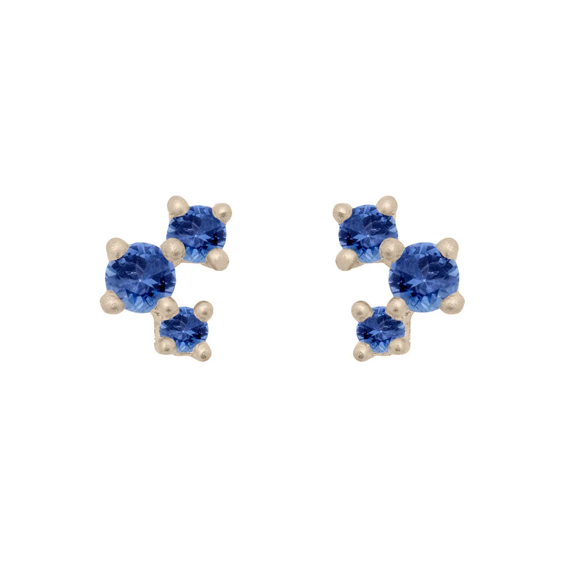 Celeste Earrings, Blue Sapphire