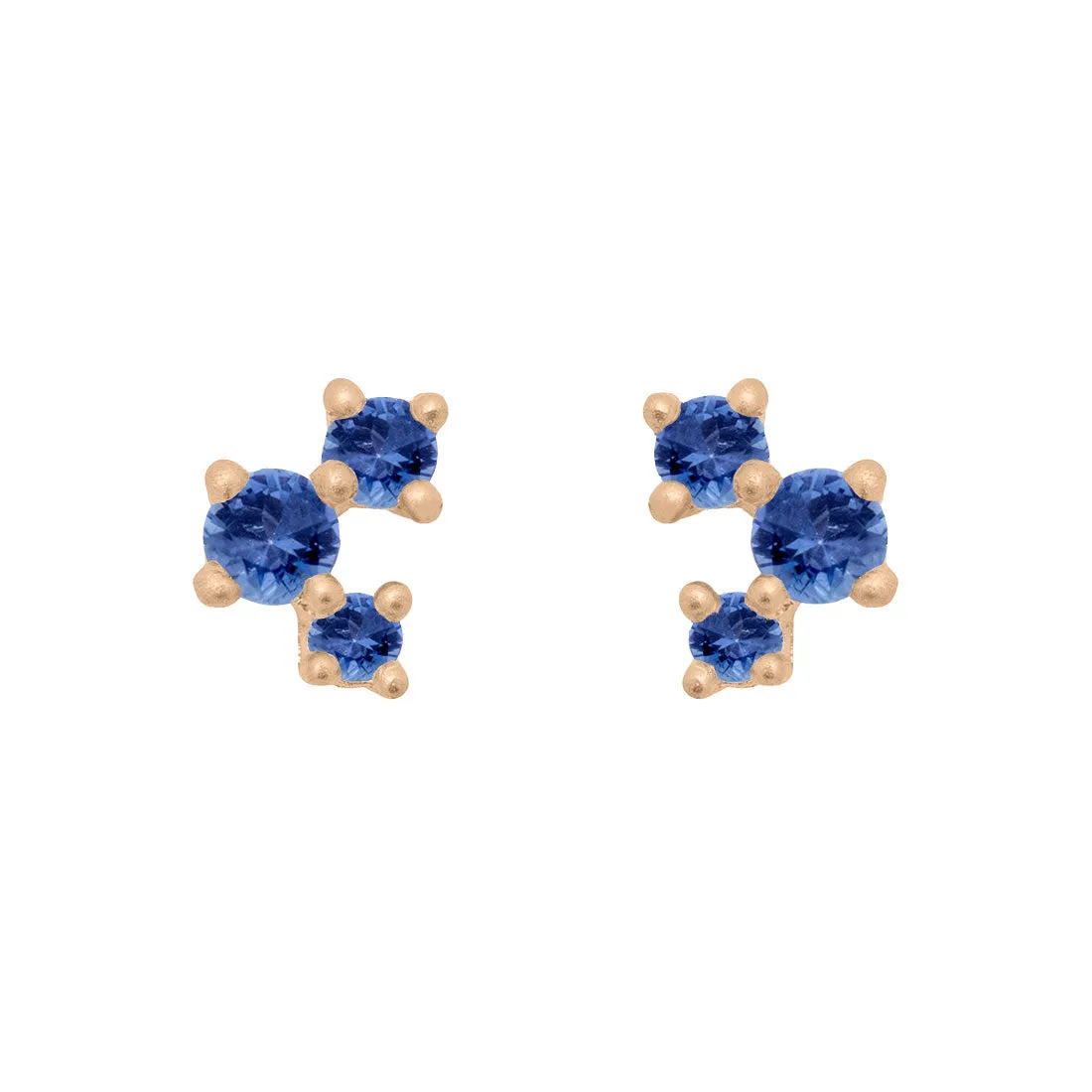 Celeste Earrings, Blue Sapphire